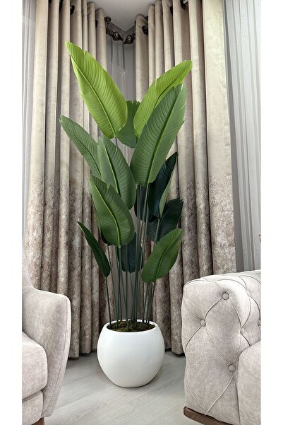 İremÇiçekçilik Yapay Çiçek Uygula Yapay Ağaç Salon Çiçeği 180 Cm 12 Yaprak