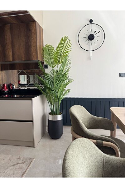 İremÇiçekçilik Yapay Çiçek Uygula Yapay Ağaç Salon Çiçeği 210 Cm 18 Yaprak Areka
