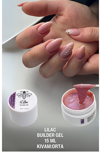 QBEE PROFESSIONAL 15ml Protez Tırnak Jeli Builder Gel Lilac Pinky