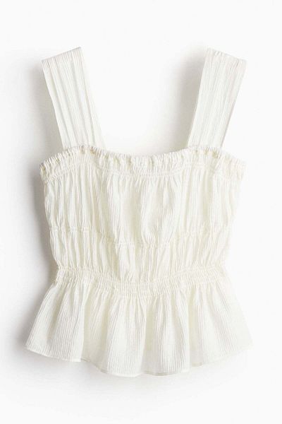 H&M Crêpe peplum top
