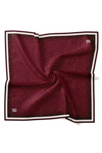 Levidor Κρυστάλλινο κασκόλ με μοτίβο σύννεφο Claret Red
