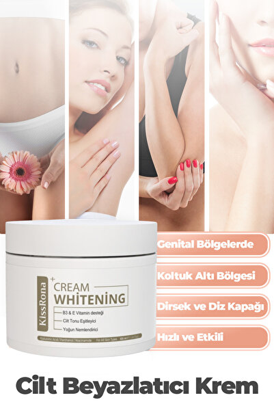 KissRona Beyazlatıcı Krem, Genital Bölge, Cilt, Koltuk Altı, Bikini Bölgesi Dirsek Beyazlatma Özel Bölge Yüz