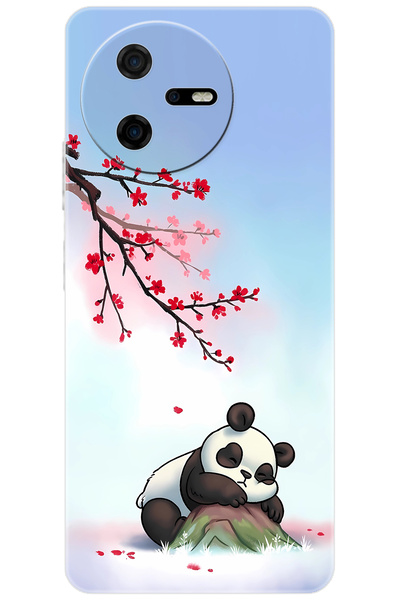 CASPER Via A40 Uyumlu Kılıf Desen Baskılı Silikon Uyuyan Panda STK:627 CP-iCs...