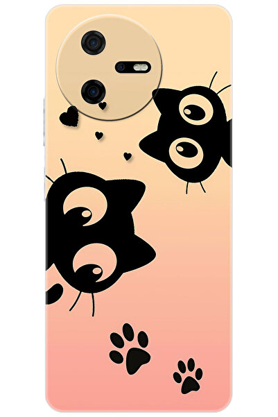 CASPER Via A40  Kılıf Desen Baskılı Silikon Kedi STK:626 CP-C6gWFbF