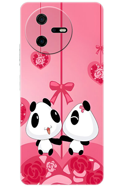 CASPER Via A40 Uyumlu Kılıf Desen Baskılı Silikon Sevimli Pandalar STK:166 CP-UrxAKOv