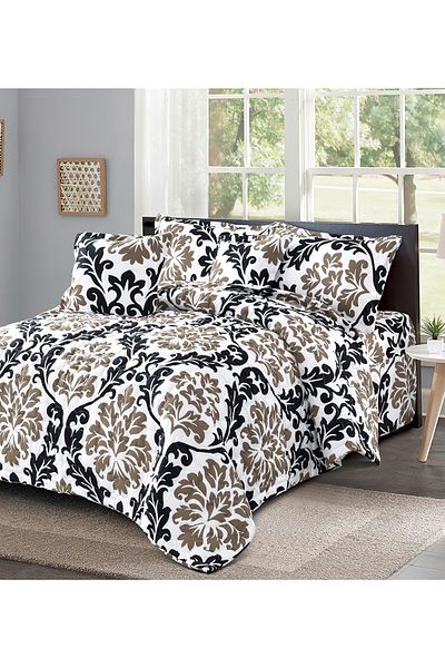 Generic Compressed Comforter Set Twin Size Tow color, 4 Pieces, Single Size 160x210cm