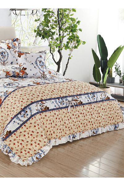 Generic Compressed Comforter Set Twin Size Tow color, 4 Pieces, Single Size 160x210cm