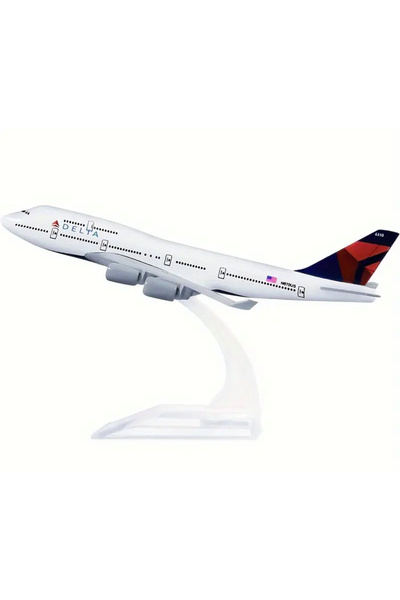 aircraft DELTA AİR LİNES BOEING 747 METAL MODEL UÇAK 1:400