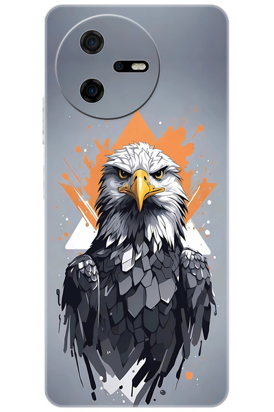 CASPER Via A40 Uyumlu Kılıf Desen Baskılı Silikon Kartal STK:639 CP-wnbAUDd