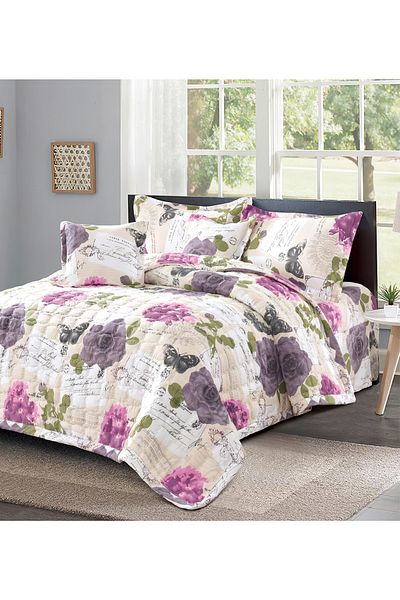 Generic Compressed Comforter Set Twin Size Tow color, 4 Pieces, Single Size 160x210cm