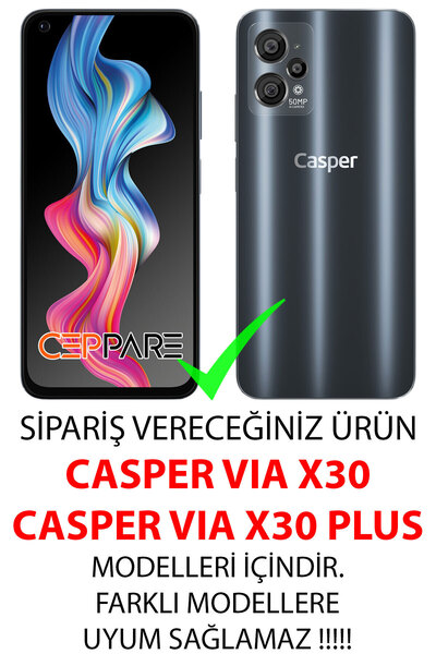 CASPER Via X30 / X30 PLUS Uyumlu Kılıf Desen Baskılı Silikon Panda OK STK:641 CP-S8ch7uw