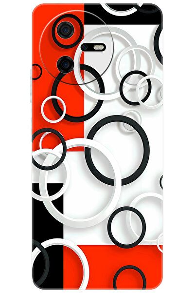 CASPER Via A40 Uyumlu Kılıf Desen Baskılı Silikon Daire Tasarım STK:631 CP-vFbJAaV