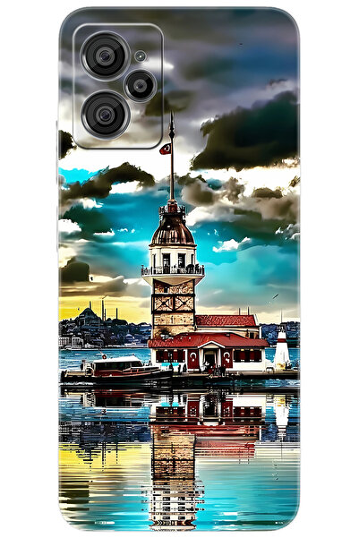 CASPER Via X30 / X30 PLUS Uyumlu Kılıf Desen Baskılı Silikon Kız Kulesi STK:692 CP-tutJrn0