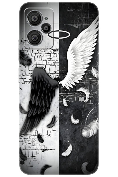 CASPER Via X30 / X30 PLUS Uyumlu Kılıf Desen Baskılı Silikon Melek ve Şeytan STK:715 CP-es34dDl