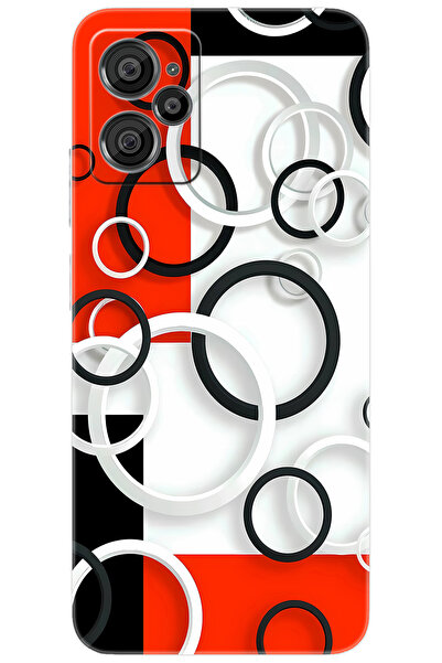 CASPER Via X30 / X30 PLUS Uyumlu Kılıf Desen Baskılı Silikon Daire Tasarım ST...