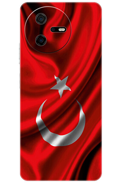 CASPER Via A40 Uyumlu Kılıf Desen Baskılı Silikon Dalgalı Türk Bayrağı STK:369 CP-hcfb0uL