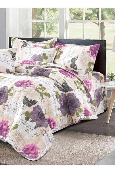 Generic Compressed Comforter Set Twin Size Tow color, 4 Pieces, Single Size 160x210cm