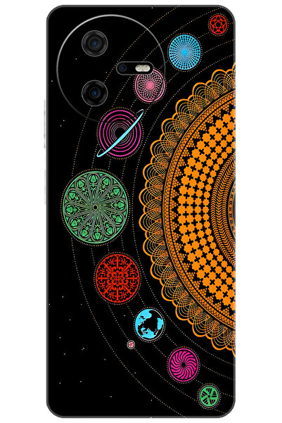 CASPER Via A40 Uyumlu Kılıf Desen Baskılı Silikon Gezegenler Tasarım STK:648 CP-cJDN6Jh