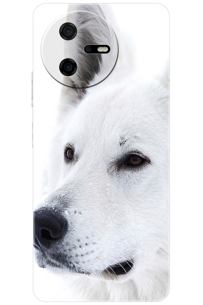 CASPER Via A40 Uyumlu Kılıf Desen Baskılı Silikon Beyaz Kurt STK:169 CP-lFMhFYe