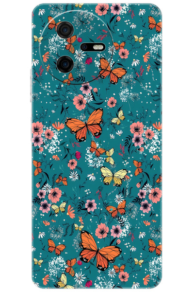 CASPER Via A40 Uyumlu Kılıf Desen Baskılı Silikon Kelebek STK:680 CP-JzmsbEy