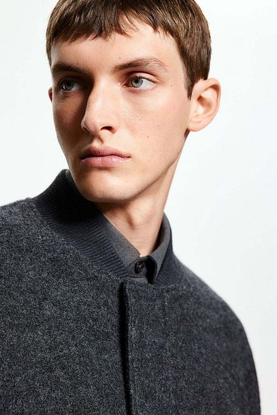 H&M Regular Fit Wool-blend bomber jacket