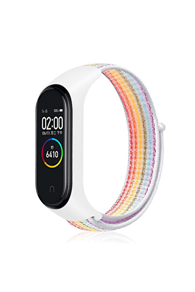 Nezih Case Xiaomi Mi Band 5/6/7 Uyumlu Hasır Saat Kordonu