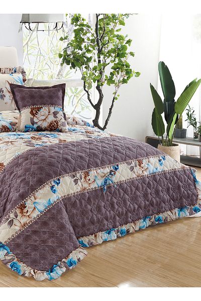 Generic Compressed Comforter Set Twin Size Tow color, 4 Pieces, Single Size 160x210cm