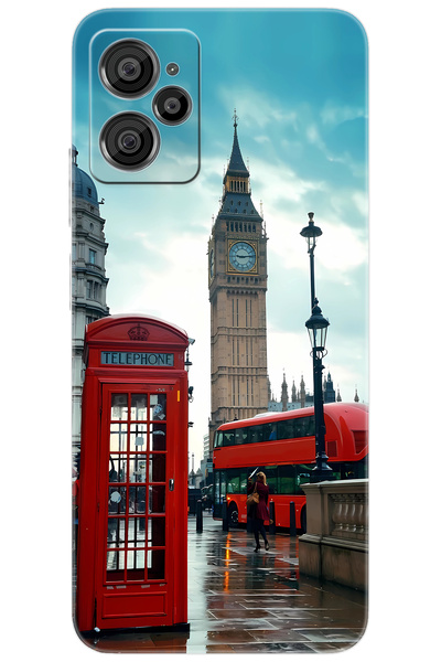 CASPER Via X30 / X30 PLUS Uyumlu Kılıf Desen Baskılı Silikon Big Bang Telefon Kulubesi STK:1016 CP-zphDTUQ