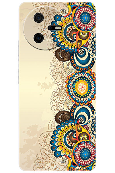 CASPER Via A40 Uyumlu Kılıf Desen Baskılı Silikon Dekoratif Çiçek Tasarım STK:531 CP-AcAB3PC