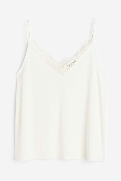 H&M Lace-trimmed cami top