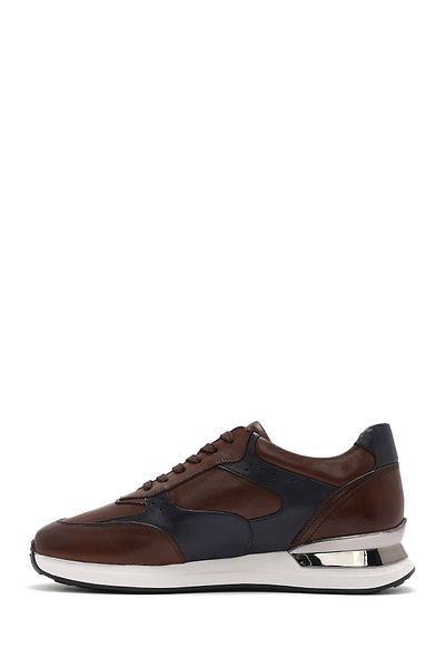 Derimod Men's Tan Laced Leather Sneaker 25Sfd 603818