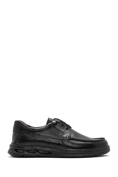 Derimod Men's Black Lace-Up Leather Casual Shoes 25Sfd6034Ft