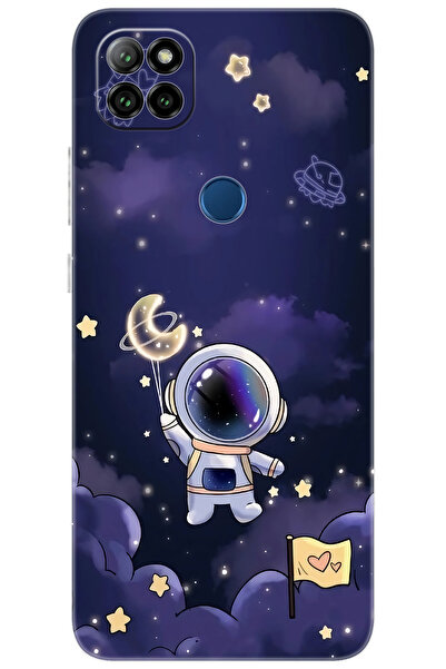 CASPER Via E30 / E30 PLUS Uyumlu Kılıf Desen Baskılı Silikon Astronot STK:738...