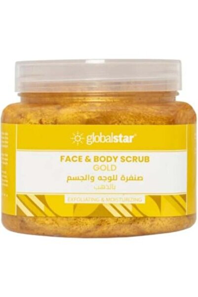 Globalstar جلوبال ستار - مقشر الوجه والجسم الذهبي، 500 مل