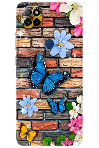 CASPER Via E30 / E30 PLUS Uyumlu Kılıf Desen Baskılı Silikon Kelebek STK:672 CP-Vl8cBcg