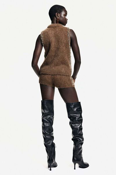 H&M Rhinestone-embellished top
