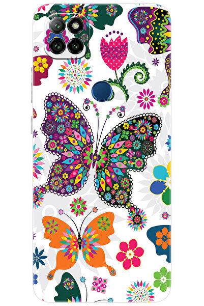CASPER Via E30 / E30 PLUS Uyumlu Kılıf Desen Baskılı Silikon Renkli Kelebekle...