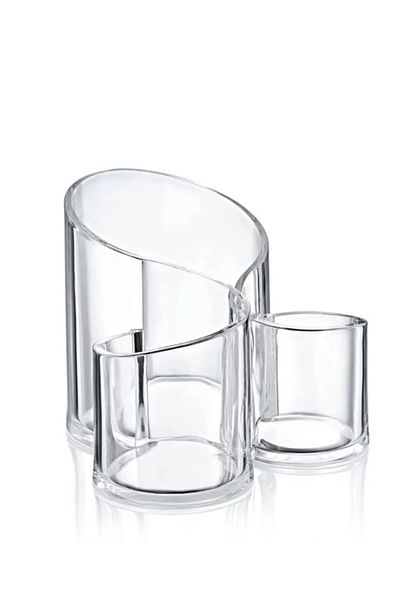 Ovebu Makeup Organizer Transparent - 3 Compartments
