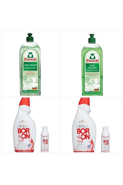 Boron Natural Organic and Vegan Dish Detergent Set 12