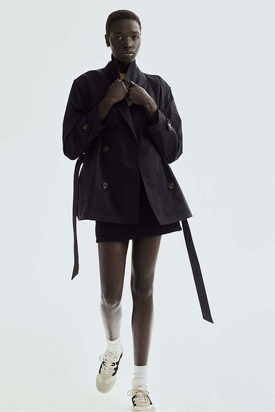 H&M Short twill trench coat