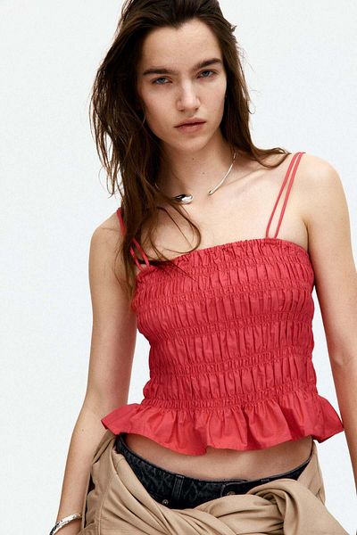 H&M Smocked strappy top
