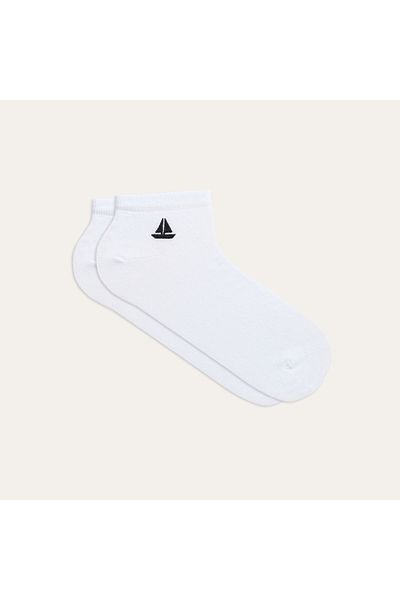 Mudo Embroidered Booties Socks