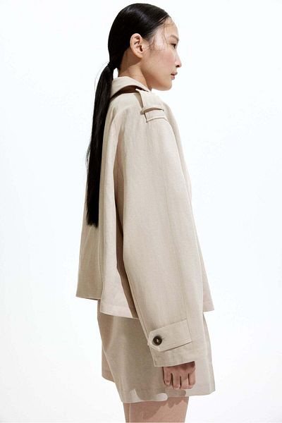 H&M Oversized linen-blend jacket