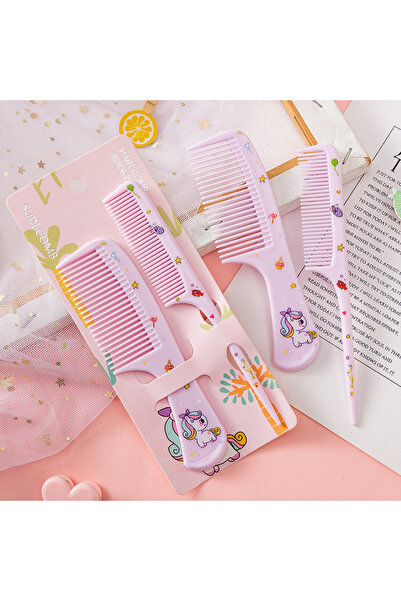 Choice مجموعة مشط تصفيف شعر لطيف للأطفال من KTEJT مكونة من قطعتين باللون الأر...