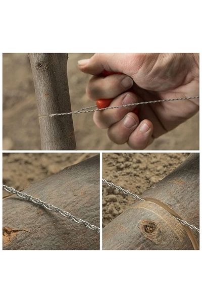 Choice Orange Manual Steel Rope Chain Saw - Portable Survival Gear for Emergency, Camping, and Travel