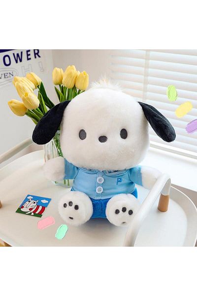 Choice 60cm A Cartoon Sanrio Pochacco Plush Toy Soft Stuffed Doll Cute Sofa Cushion Bedroom Decoration Baby