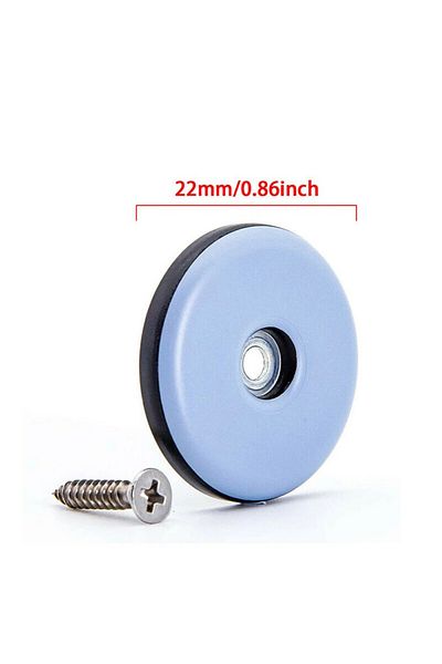 Choice 20pcs-22mm 20pcs Furniture Glides With Screws PTFE For Sofa, Bed, Table, Couch, Dining Chairs Heavy