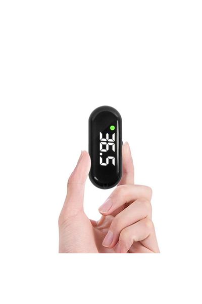 Choice مقياس حرارة رقمي للجبين قابل لإعادة الشحن عبر USB باللون الأسود، دقة سريرية إلكترونية بدون تلامس