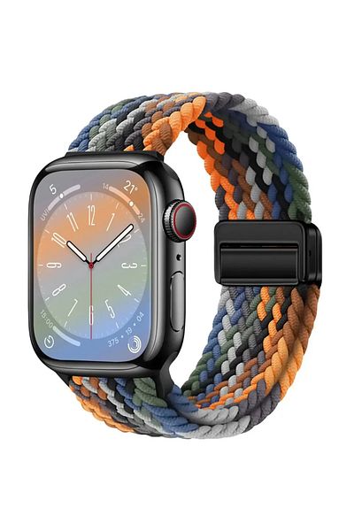 Choice 42mm 44mm 45mm 49mm Black Rainbow Braided Strap For Apple Watch Band 44mm 40mm 45mm 49mm 41mm 38 buc