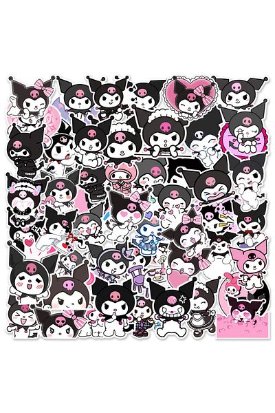 Choice MIX 50PCS 50Pcs Kawaii Sanrio Kuromi Stickers Cartoon Cute Guka Luggage Notebook Car Refrigerator St